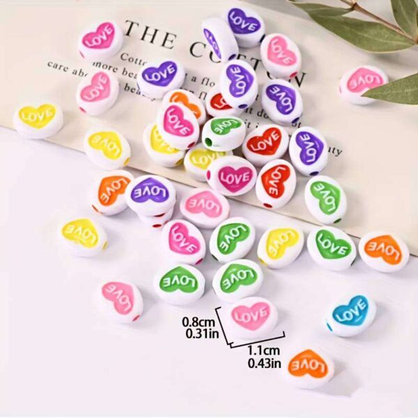 Heart Acrylic Beads